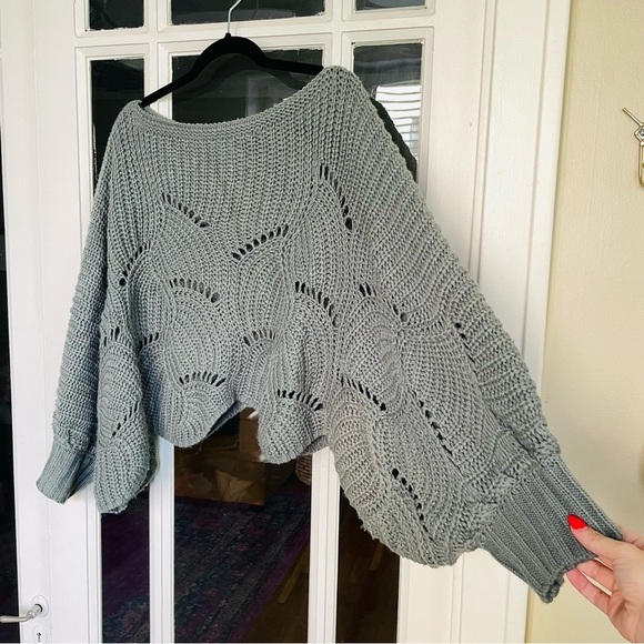 Moon & Madison Oversized Chunky Knit Boho Sweater - Picture 8 of 10